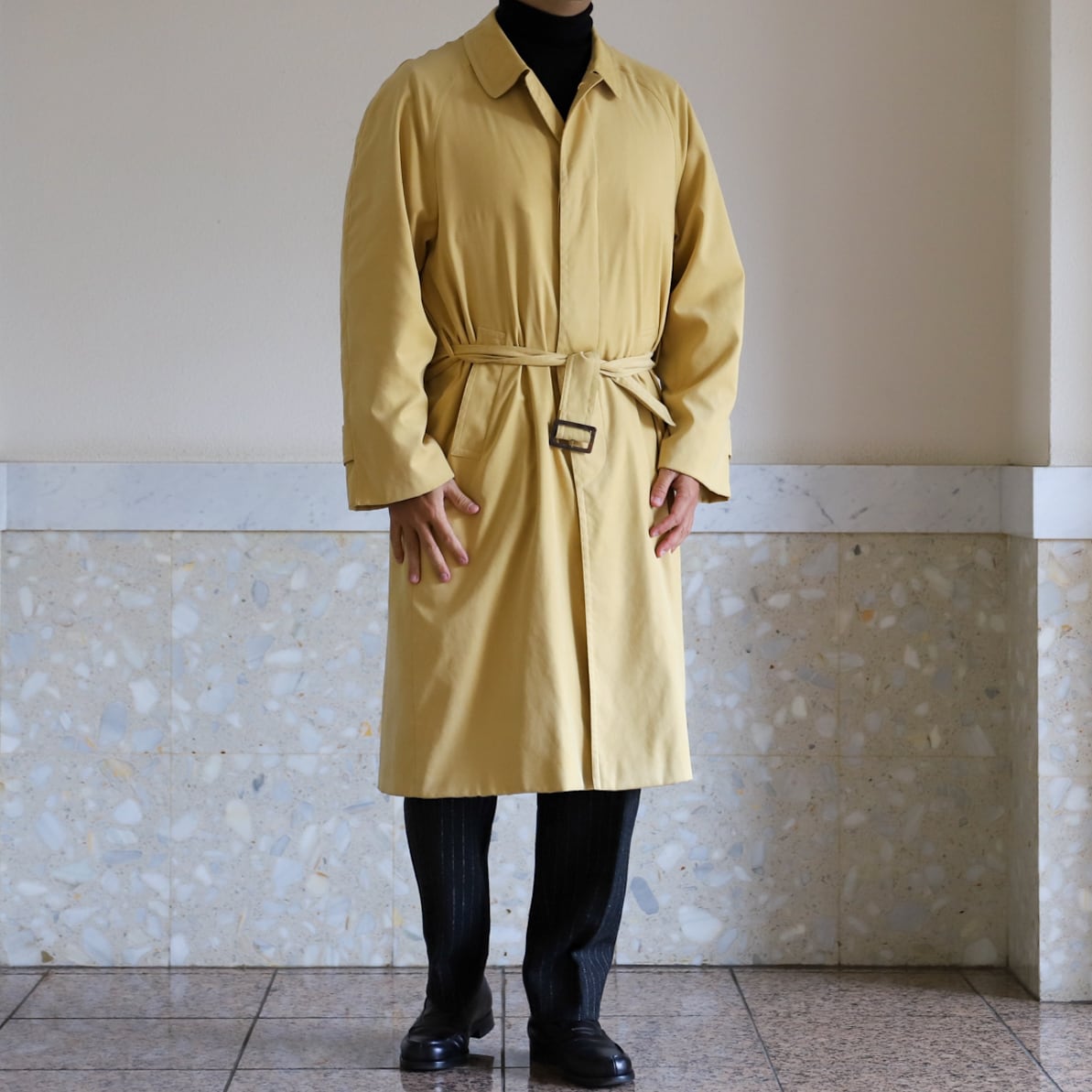 極美品】HERMES Special raglan coat trench coat made in France
