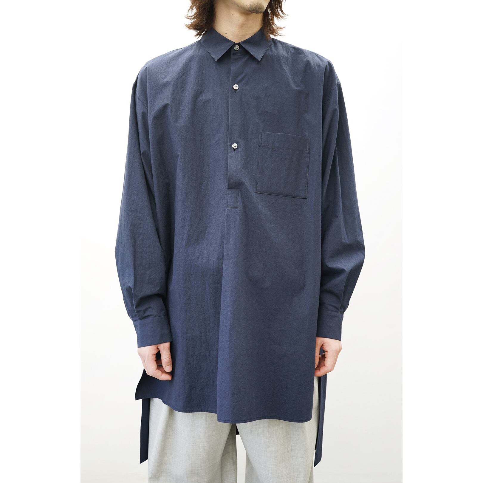 Blanc YM] (ブランワイエム) BL-22S-CLS Cotton Long Shirt | Clique