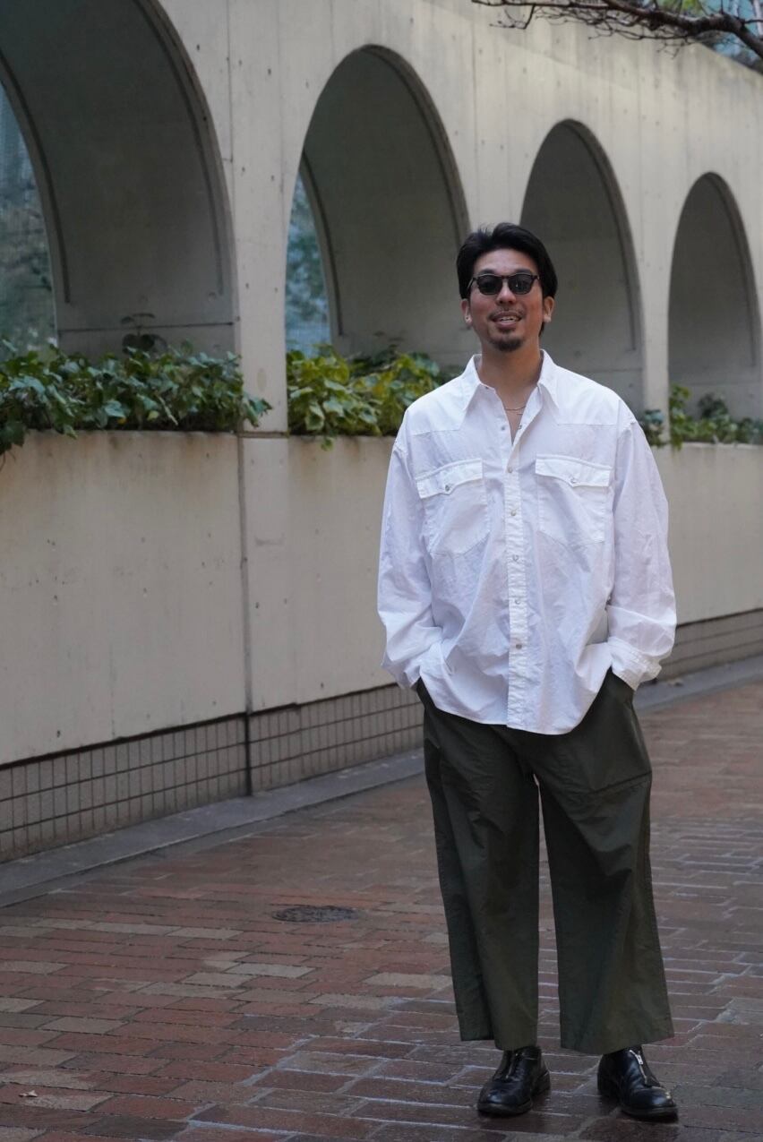 WIDE WESTERN SHIRT(NILE GIZA COTTON) | 【OFFICIAL】PORTER CLASSIC  