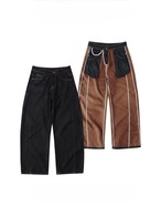 BOOGOOVOGUE Curved Warm Denim Pants