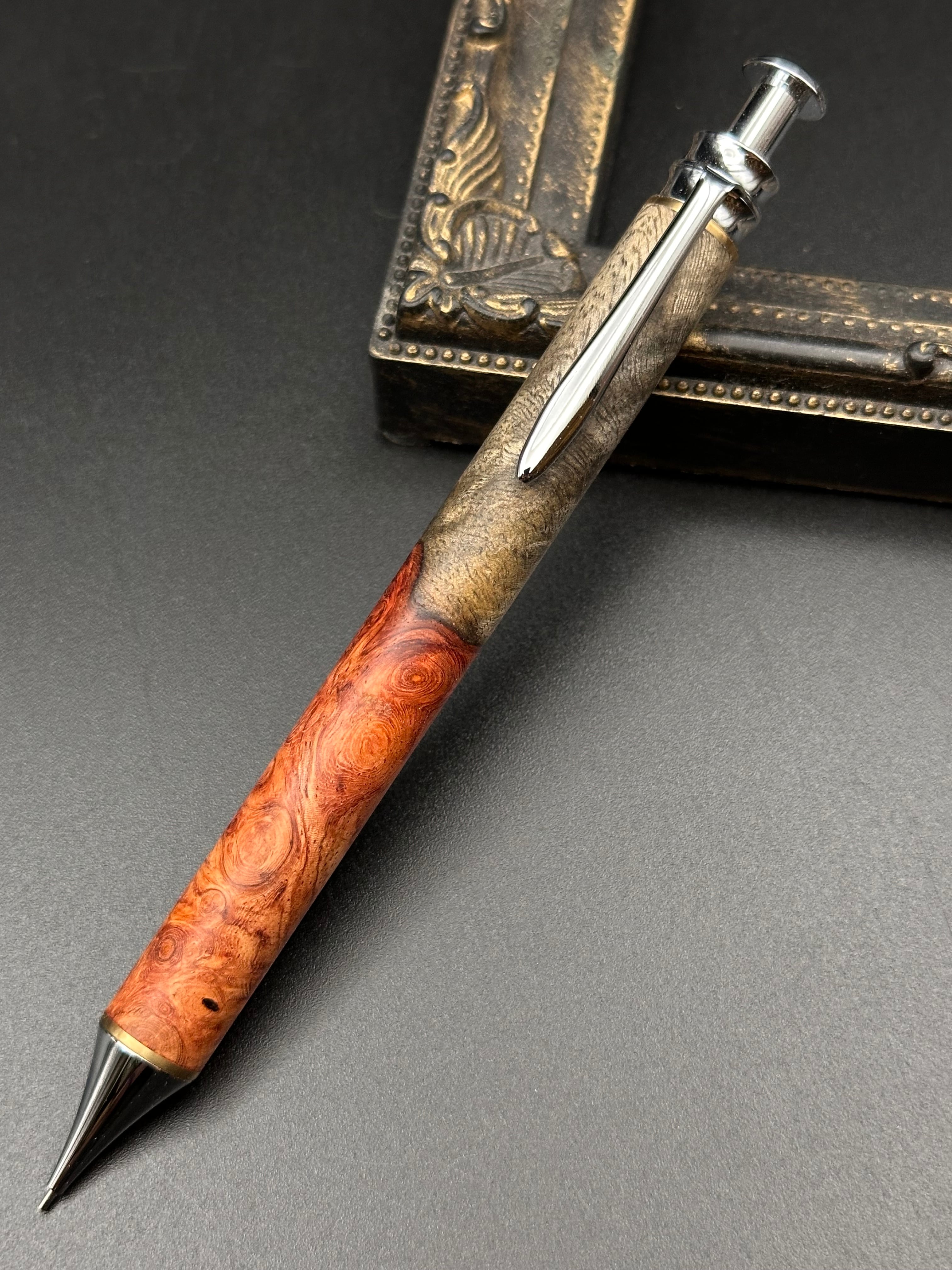 屋久杉(瘤)/細軸シャープペン(オリジナル金具) | Flamberg