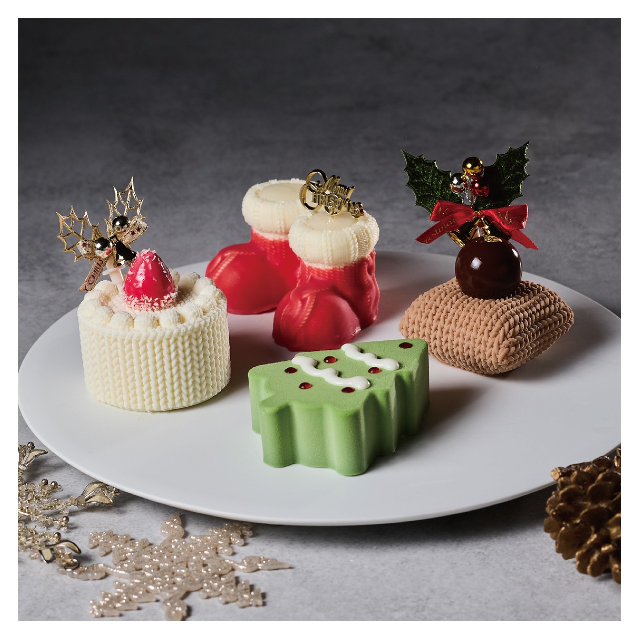 ［12月25日.金.専用］クリスマスケーキアソート｜4つの美味しさをひと箱に