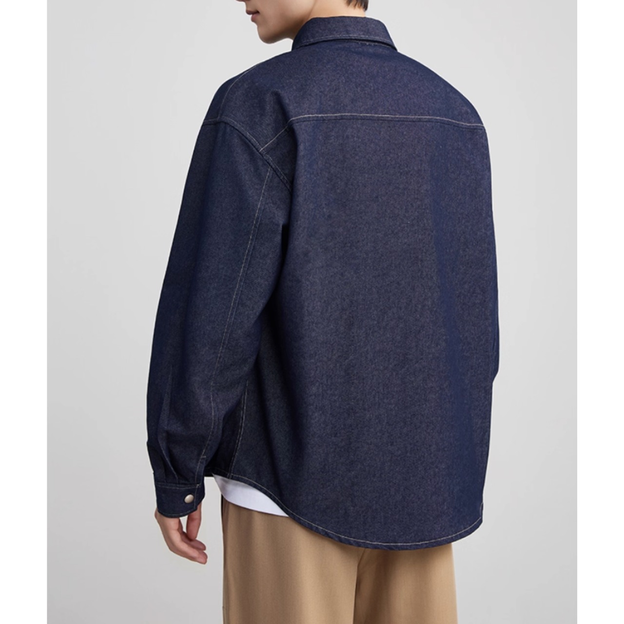 ロングスリーブ オープンカラーシャツ af0354