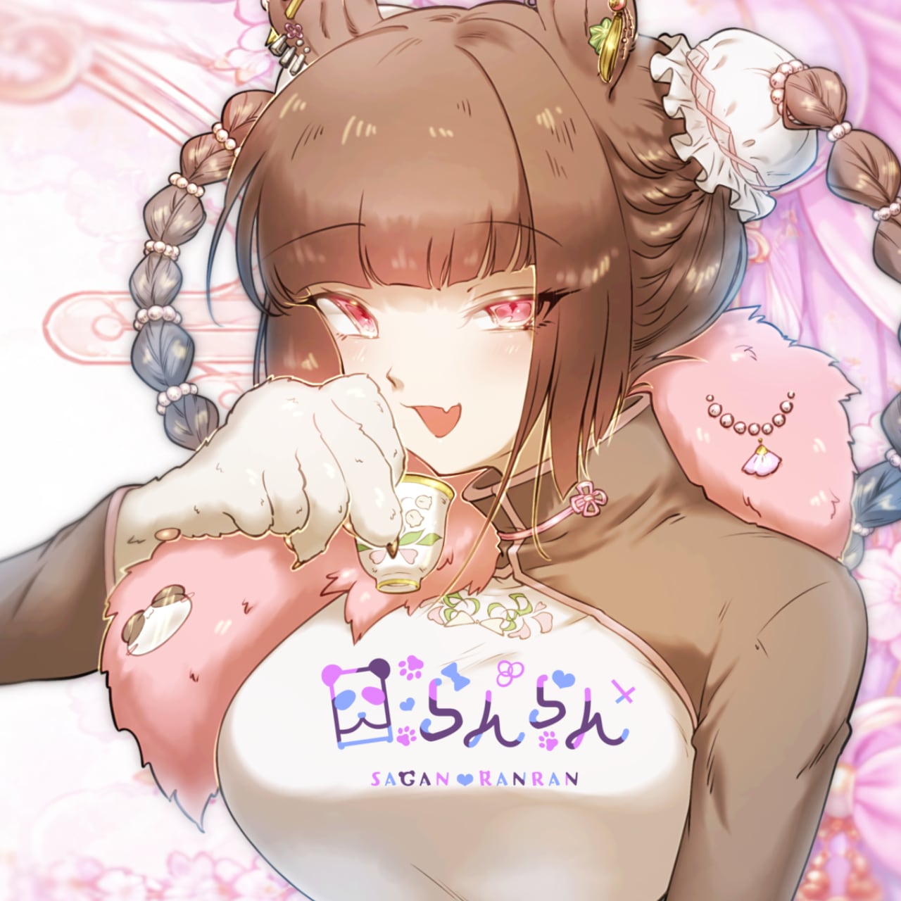 目らんらんコラボセット小A_直筆サイン入りポストカード付日本酒(美和桜 特別純米720ml)