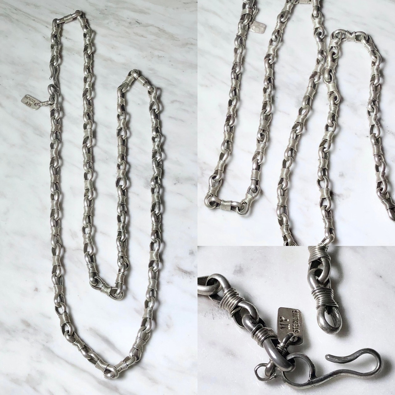 MARK YELLOWHOUSE heavy gauge silver chain necklace