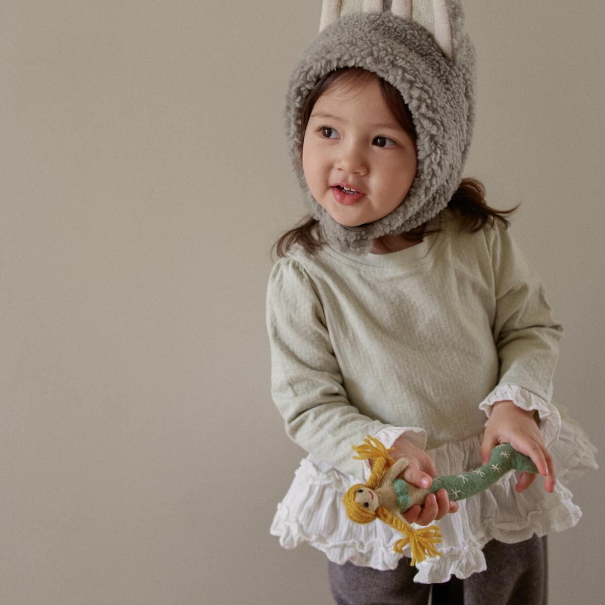 «予約»«ジュニアサイズあり»«Banana J» フリルトップス 3colors