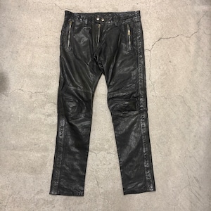 DIESEL/Leather Biker pants/W32/レザーバイカーパンツ/レザパン/ボトム/ブラック/羊革/ディーゼル