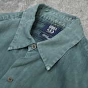 BRUMCH green linen shirt