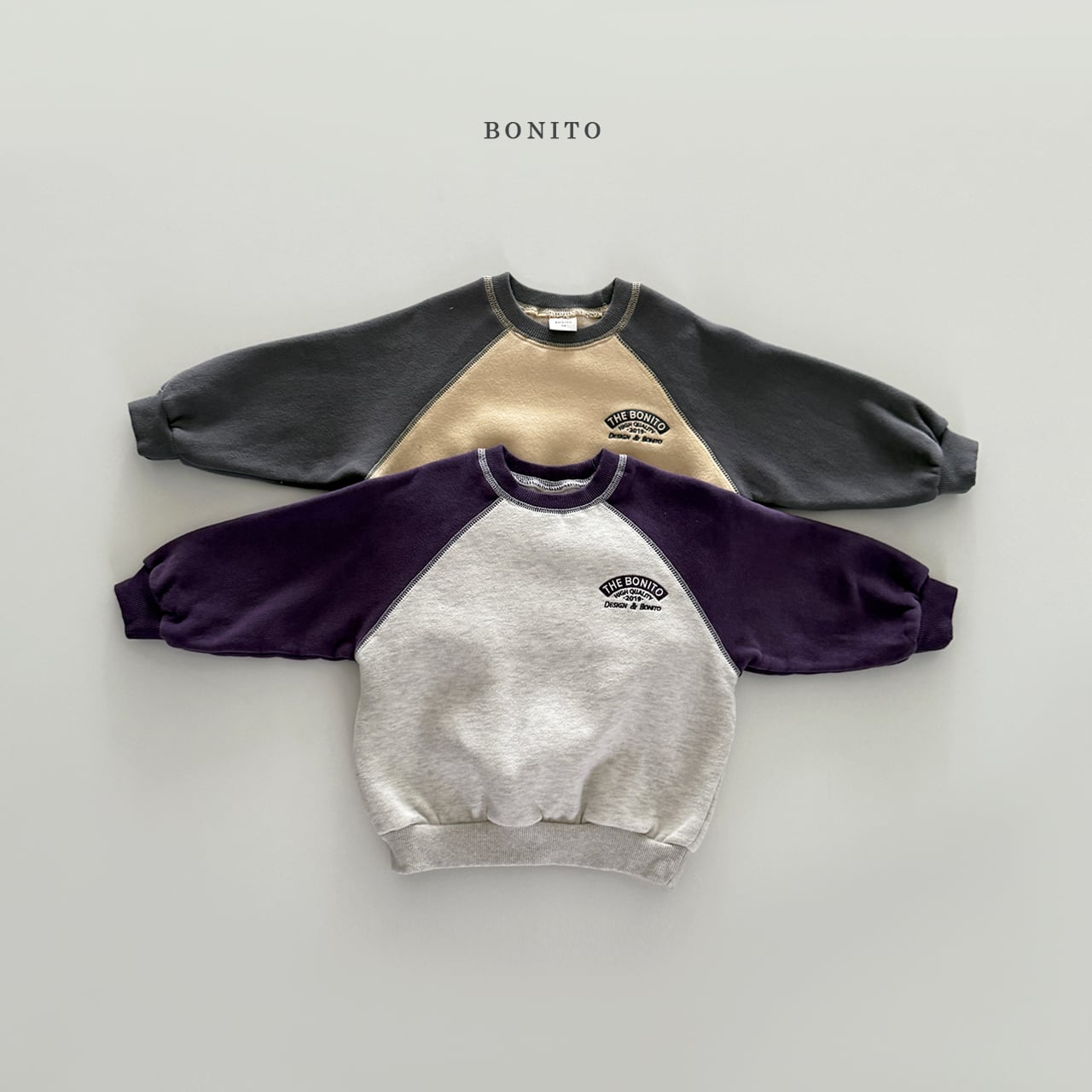 kairuppa raglan sweatshirt【BONITO】※12月下旬〜1月上旬発送予定