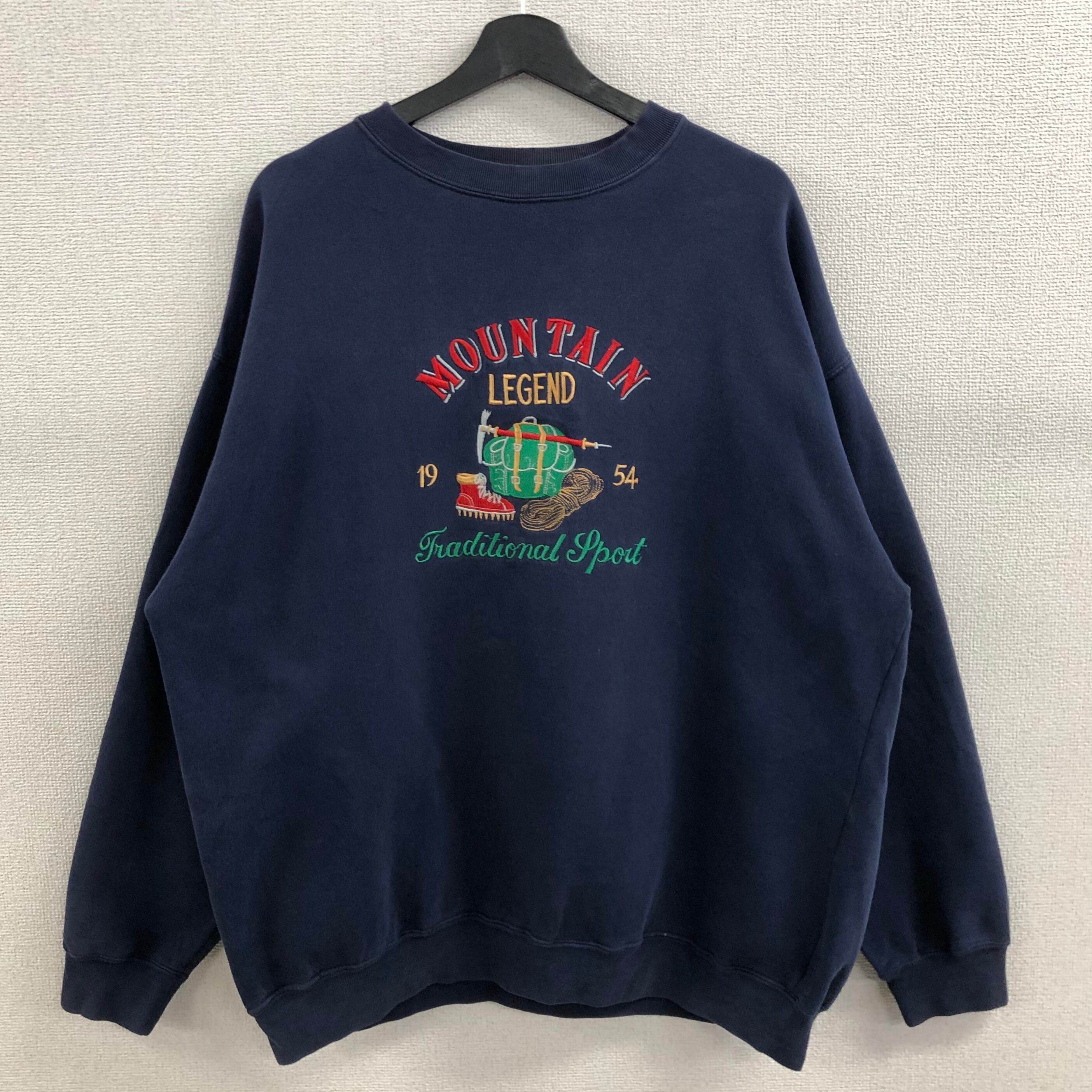 ビンテージ 60s スウェット 水色 加工 刺繍 ベスト トレーナー | www