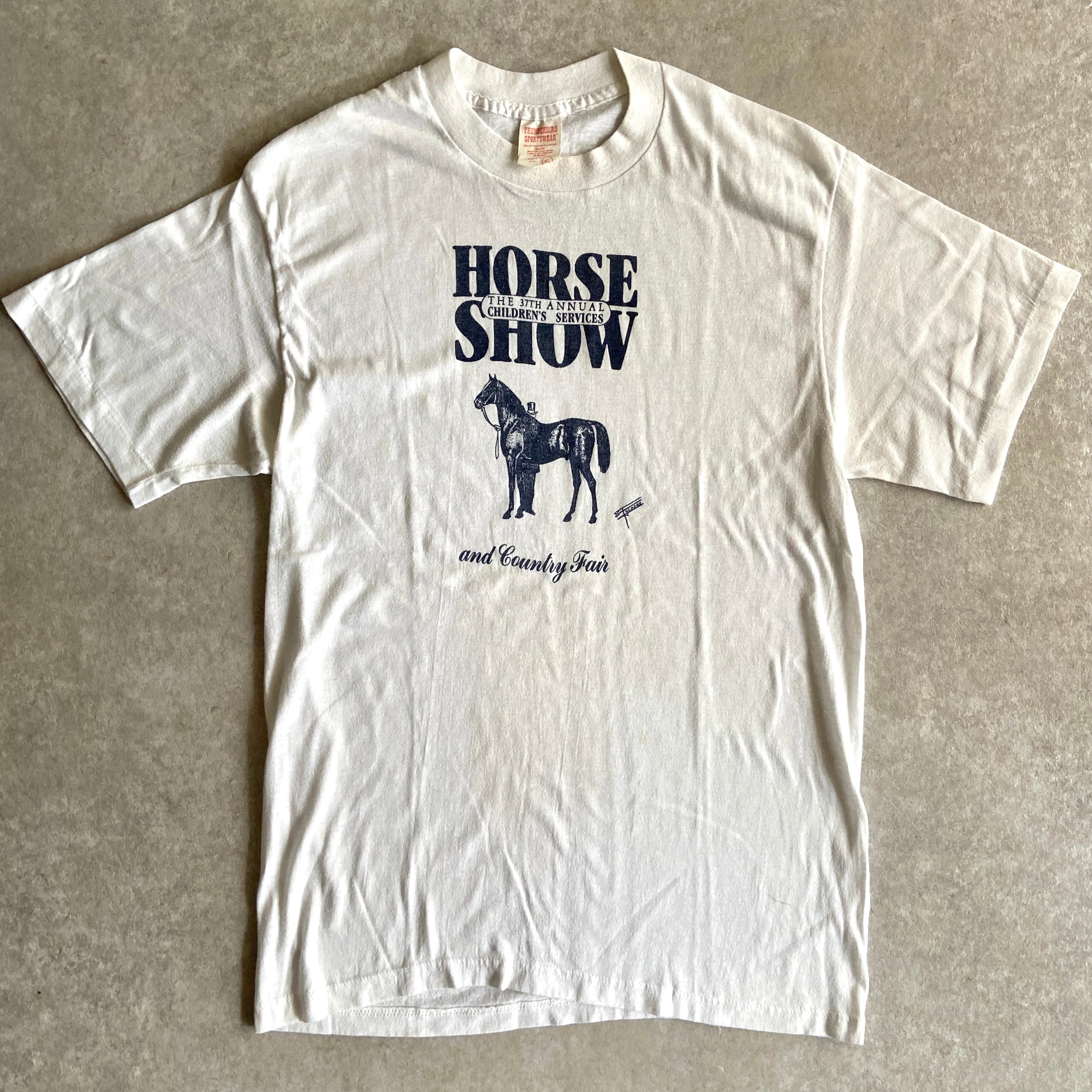 1980s Horse Show Tee XL Made in USA H311