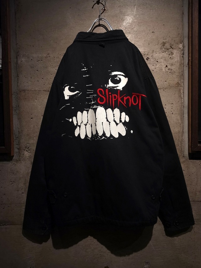 【Caka】"00's" "SlipKnot" Print × Embroidery Design Loose Zip Up Jacket