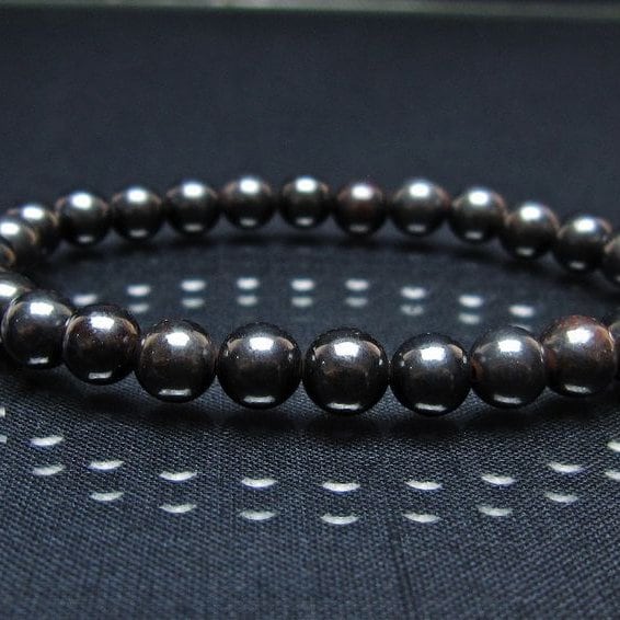 スギライト ブレスレット 7mm ブラックスギライト ブレス 一点物 メール便可 [M便 1/10] 111-45542