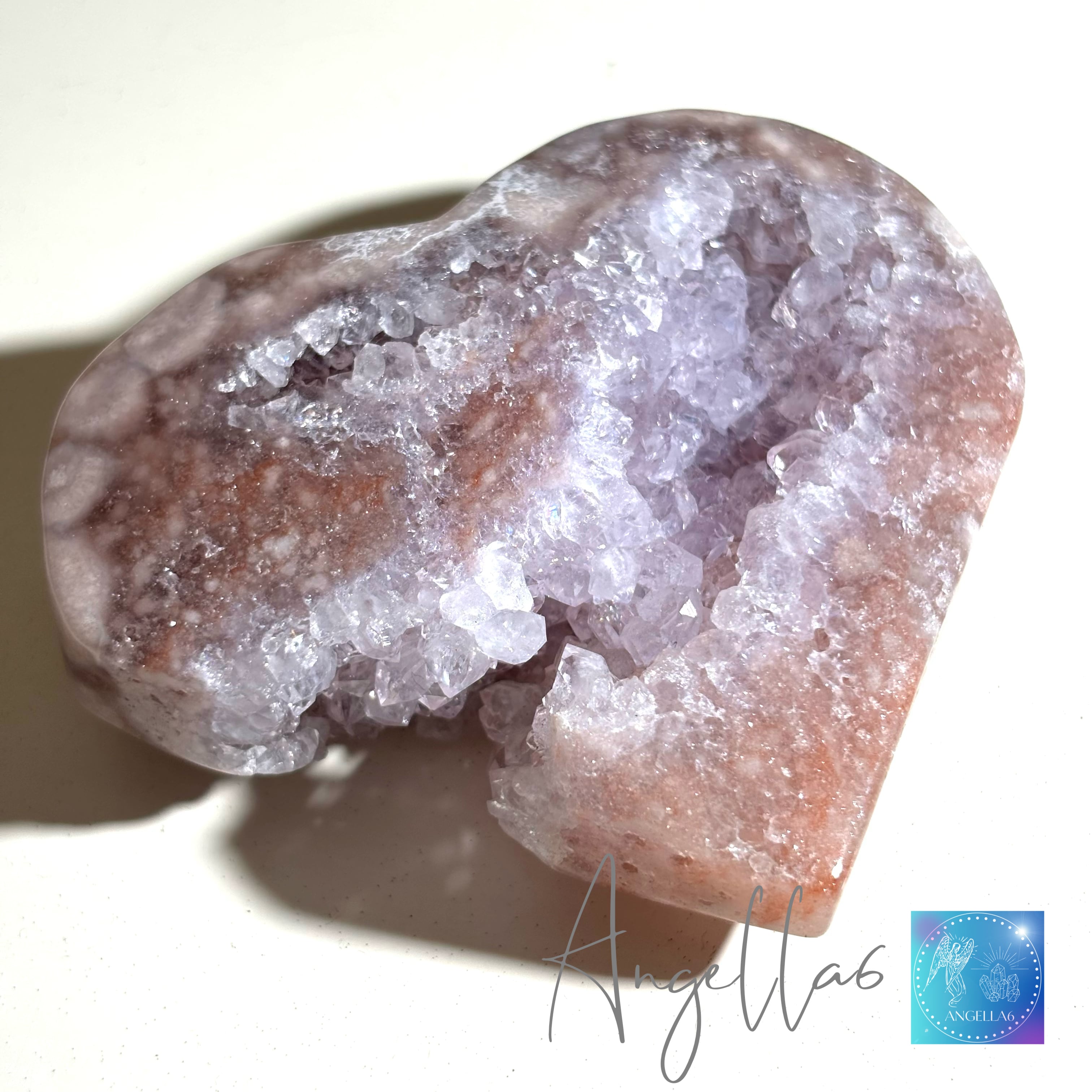 ピンクアメシスト druzy ハート ピンクアメシスト druzy ハート