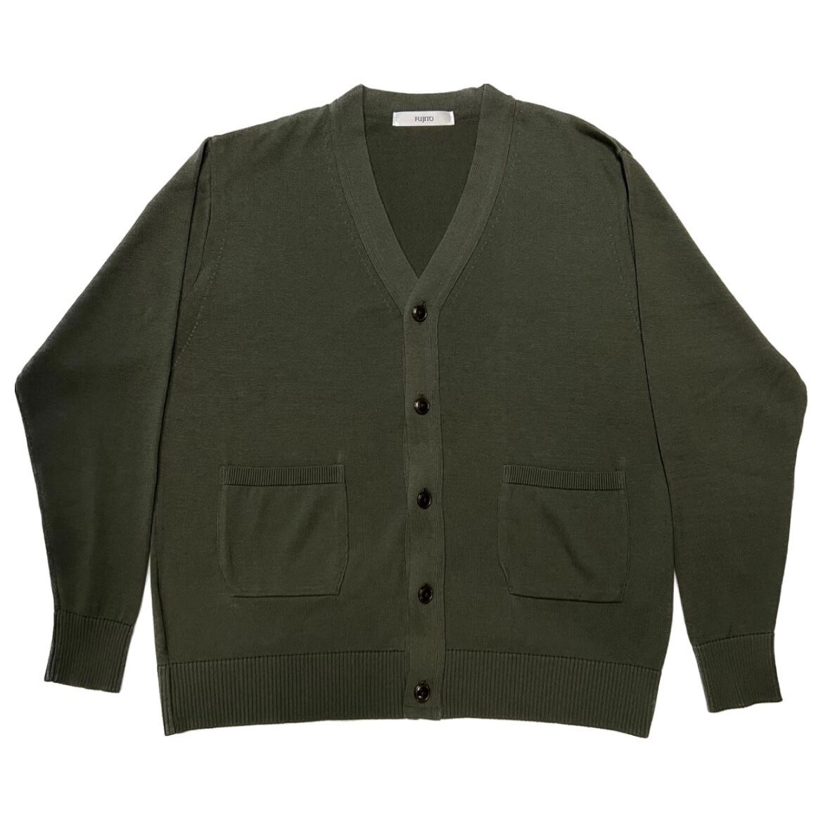 FUJITO / KNIT CARDIGAN FOREST GREEN | youth