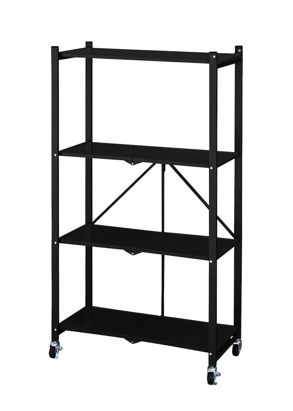 シェルフ ラック おしゃれ 棚 スチール 折りたたみ オープンラック 3段 キャスター