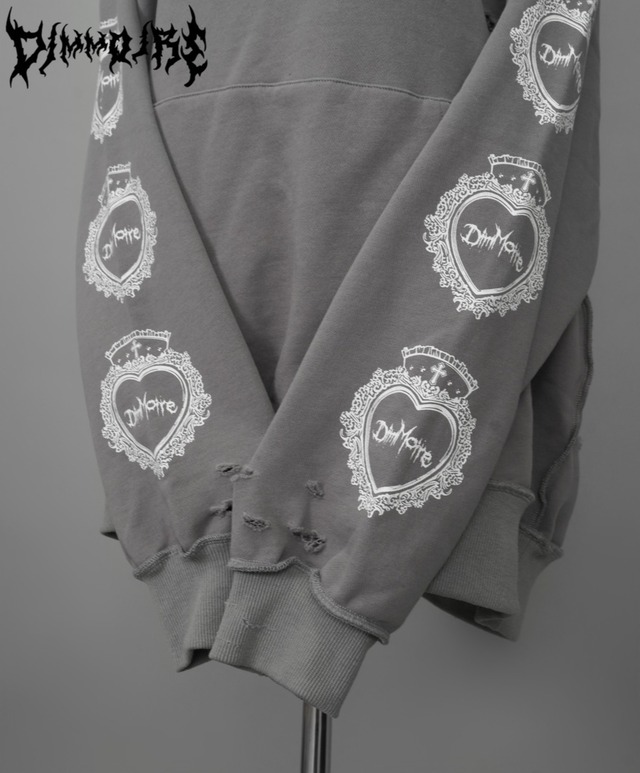 クラッシュBIGフーディ【Gray】