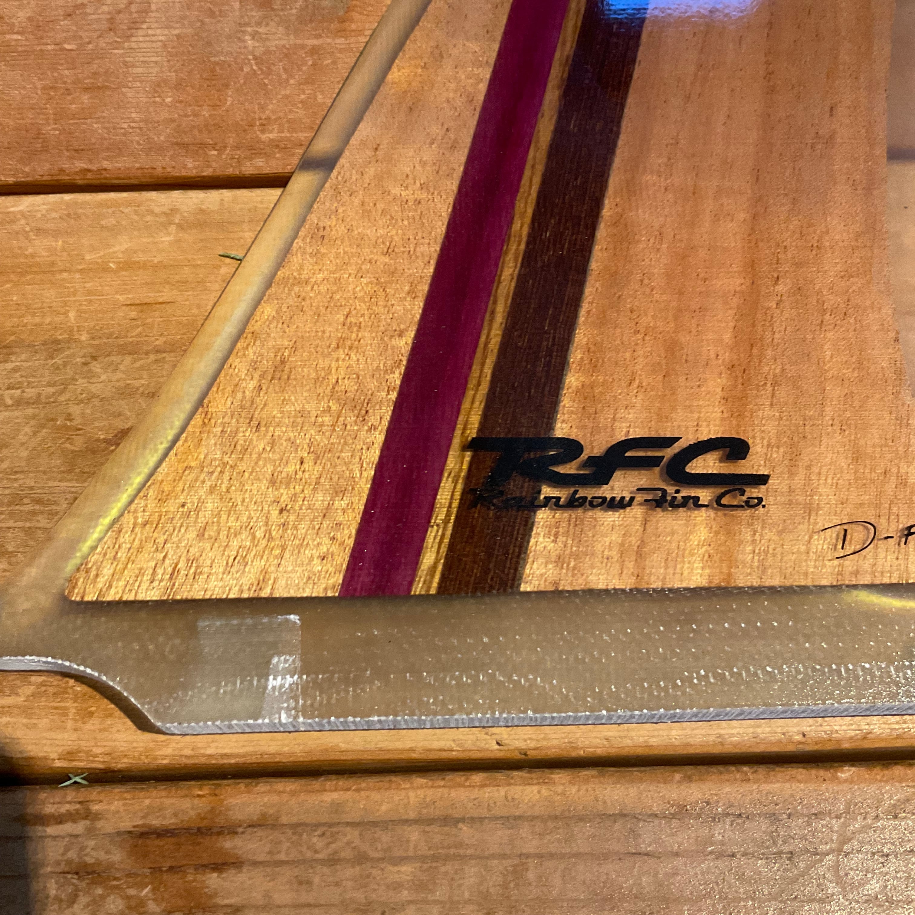 RAINBOW FINレインボーフィン D.FIN10 WOODロングボード用フィン