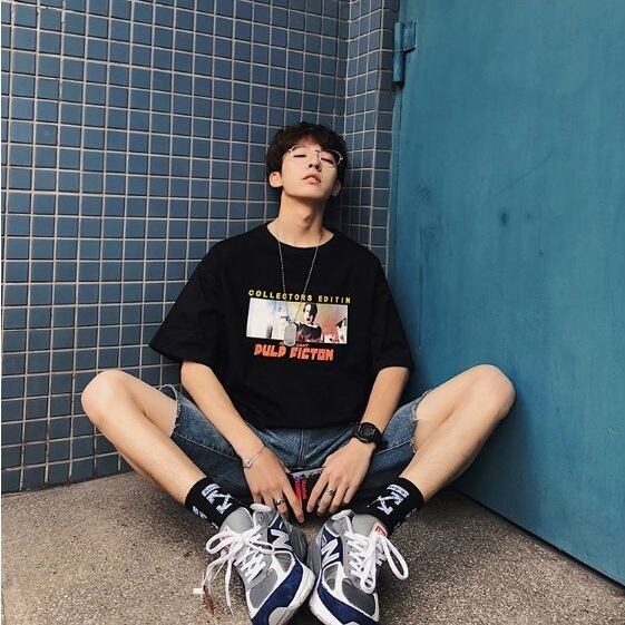 全3色 Tシャツ カットソー プリント カジュアル 韓国風