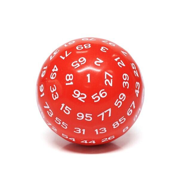 【極稀少】GAMESCIENCE 100面ダイス D100 赤 クトゥルフ GAMESCIENCE 100面ダイス D100 ZOCCHIHEDRON サイコロ (赤 (RED)) 極