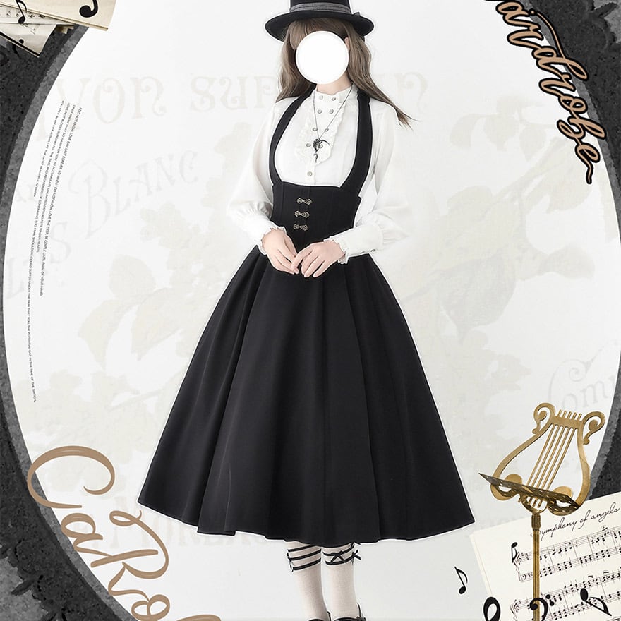 クラロリ ホルターネック ロングスカート ハイウエスト 上品