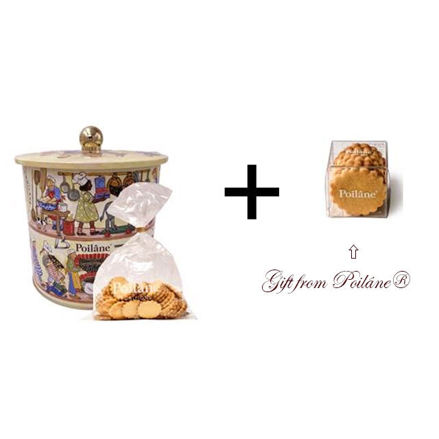 Coffret 5 Poilâne® X Cadeaux de France : sac en lin Poilâne® & Punitions® 210g コフレ5 ポワラーヌ×カドードゥフランス  ポワラーヌオリジナルリネンバッグ　＋　「ピュニション大箱入り」