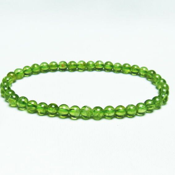 ペリドット ブレスレット 5mm 一点物 メール便送料無料 [M便 1/10] 111-19159