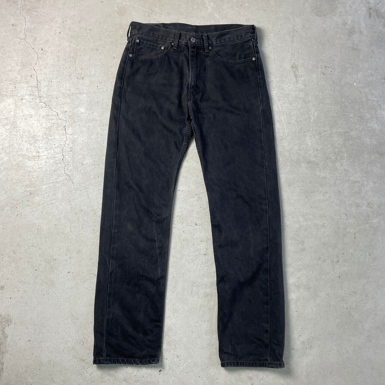 Levi's リーバイス 505 ストレート テーパード ブラックデニムパンツ メンズW34 古着 フェードブラック 墨黒 後染め 【デニムパンツ】  | cave 古着屋【公式】古着通販サイト