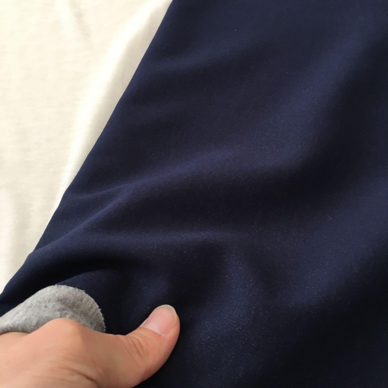 綿ナイロン混リバーシブル接結ニット生地-2ｍ-curl tricot　KX/200H6805●