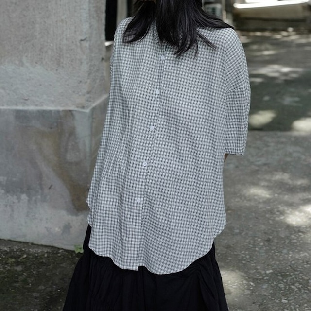 loose check shirt（ルーズチェックシャツ）-b1042