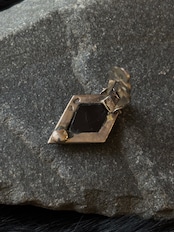 Silver 925 earring rhombus-4-5