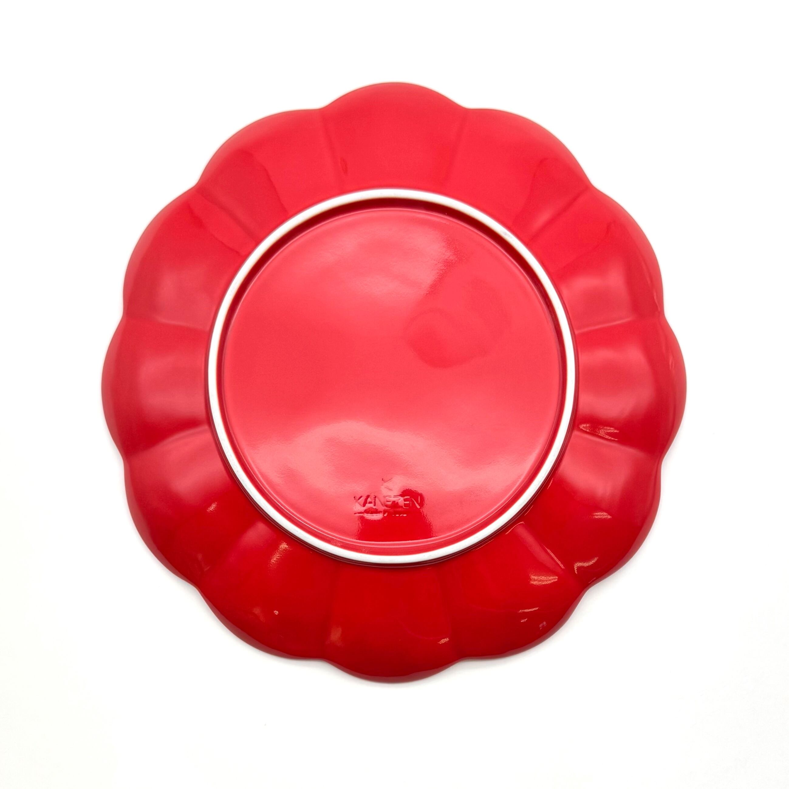 SALE】レッド 菊割皿 19㎝(廃盤) | 24to3［西富陶磁器オンラインストア