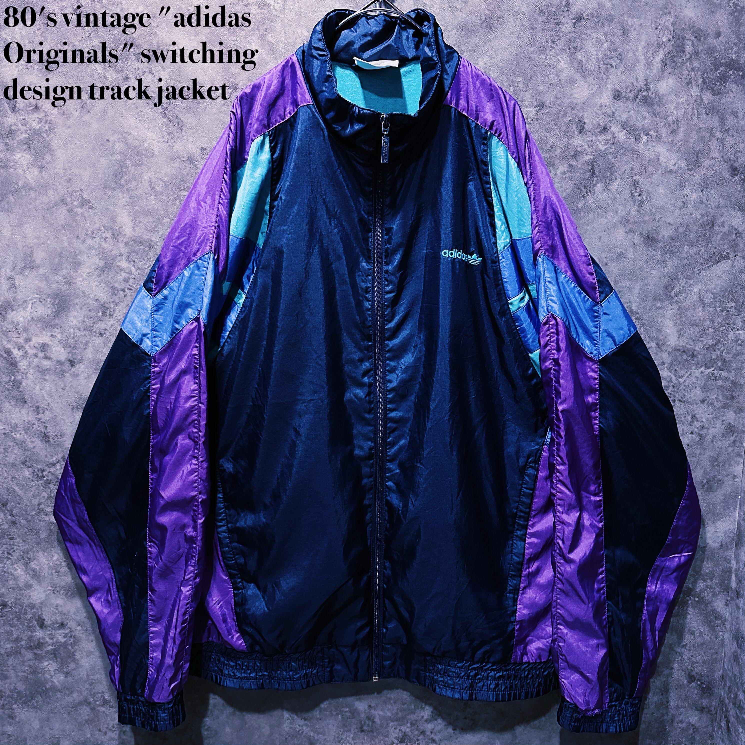 【 doppio】80's vintage "adidas Originals" switching design track jacket