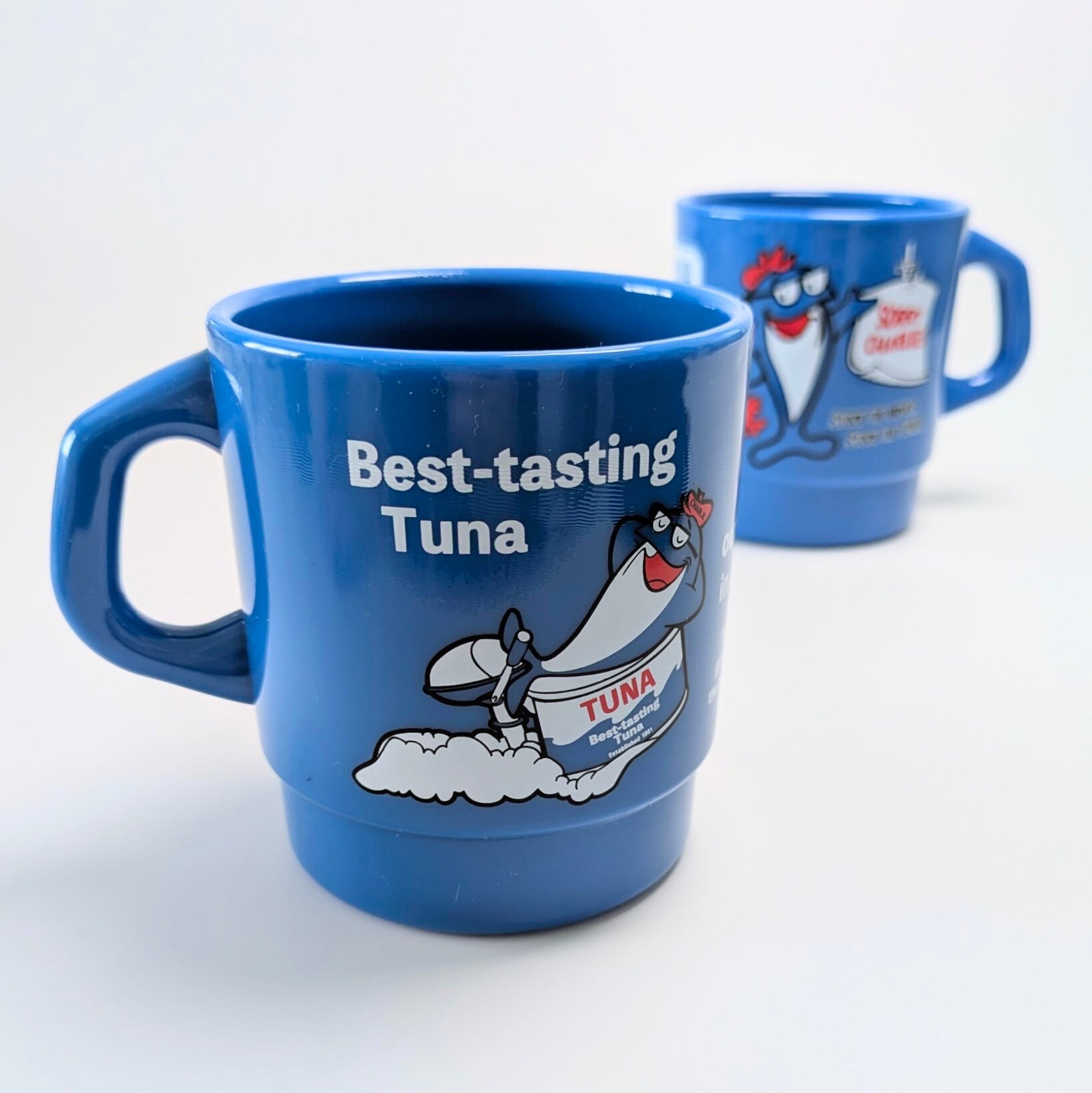 【 STACKING MUG /スタッキングマグ 】 Charlie the Tuna（チャーリー・ザ・ツナ）/ StarKist（スターキスト社） / プラカップ / MUG / ミルキーマグ / 積み重ねられるマグ〚アメリカン雑貨 アメトイ〛