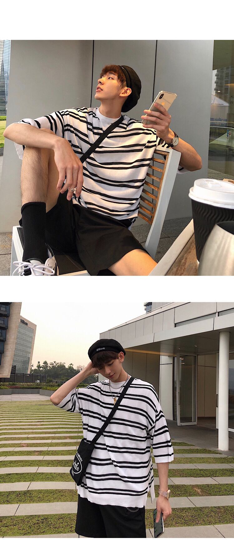 全3色 Tシャツ カットソー ボーダー カジュアル おしゃれ