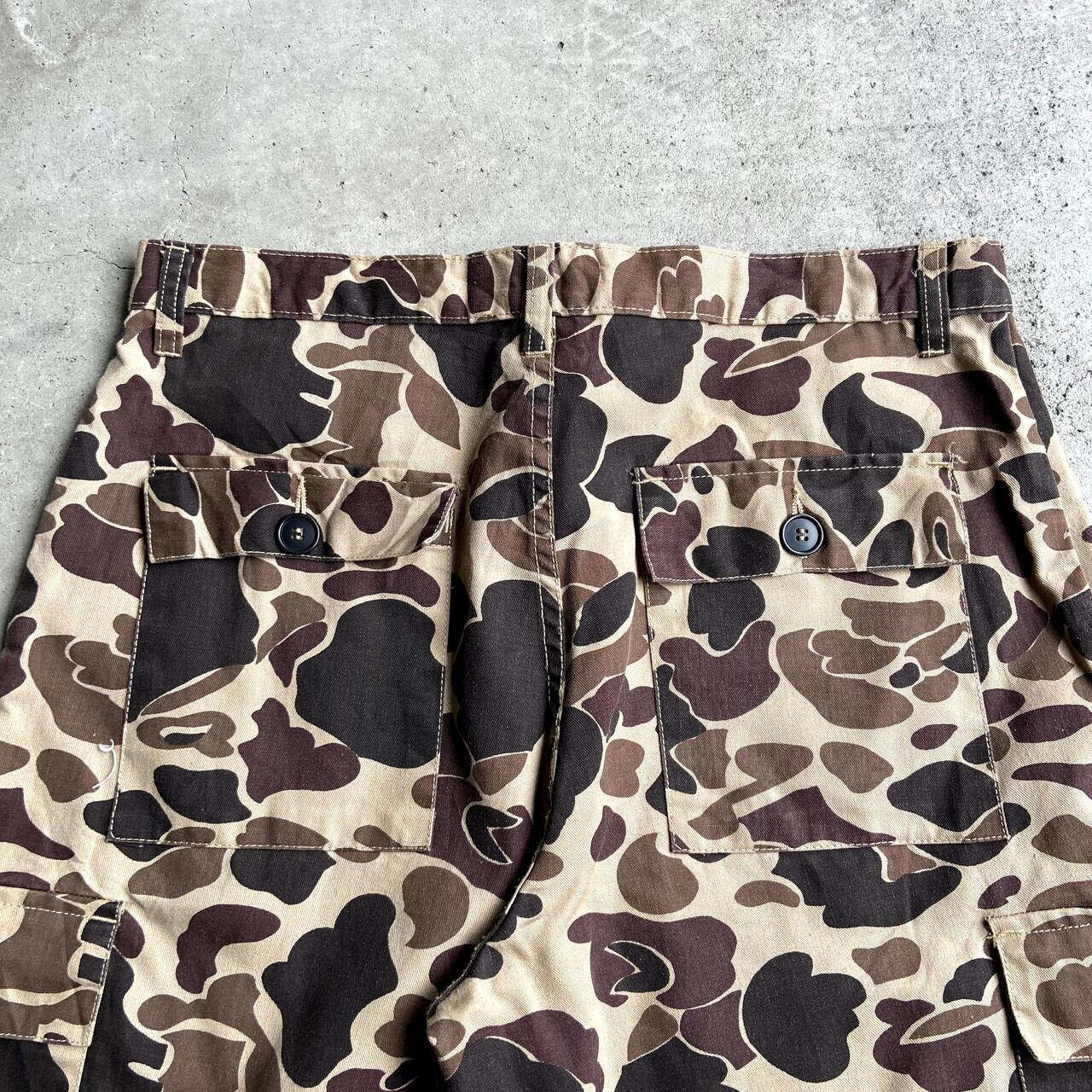 80〜90年代 DUCK BAY ダックハンターカモ カーゴパンツ メンズW36 古着