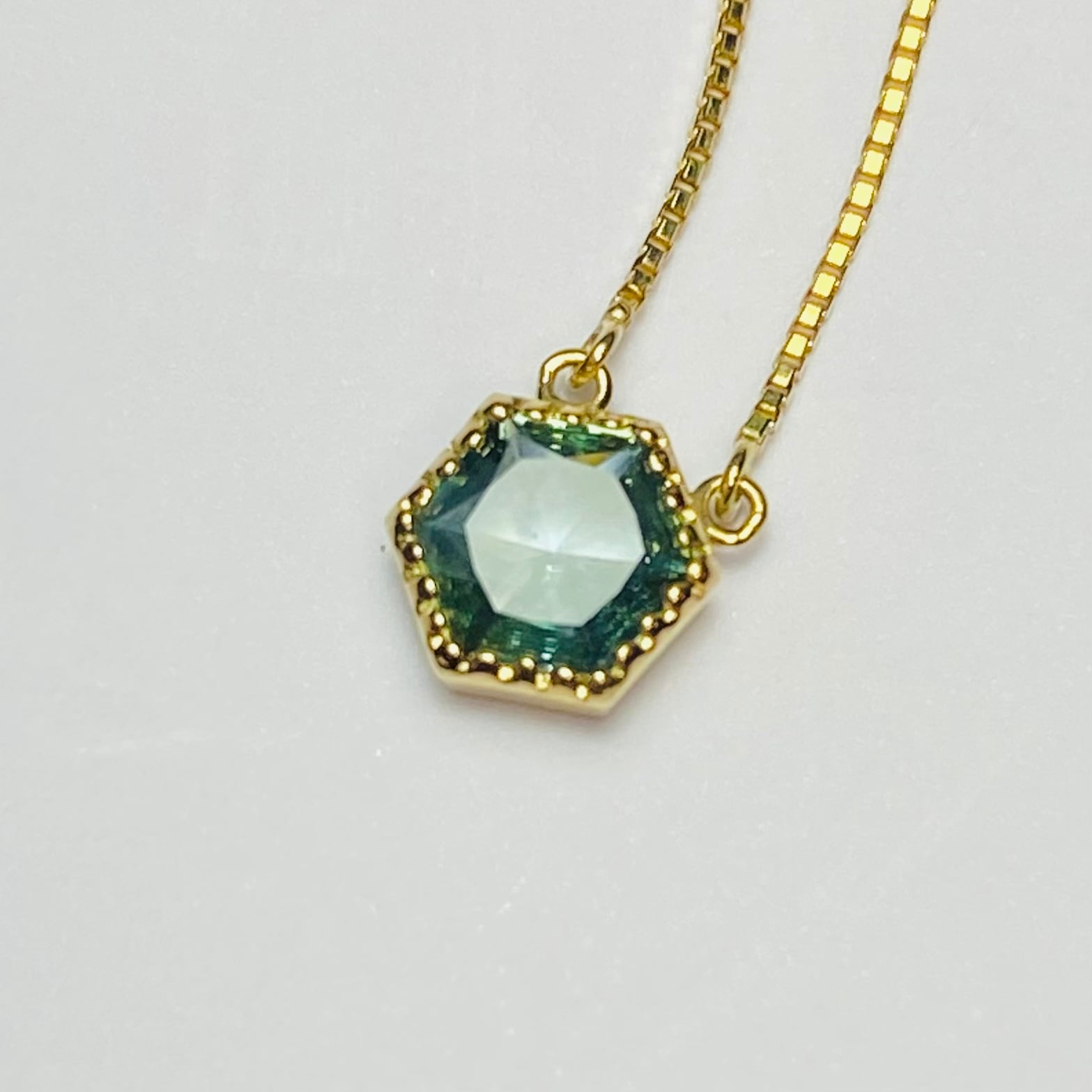 K様専用　モンタナサファイアペンダント（加工）