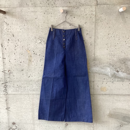 made in Israel wide flare denim pants