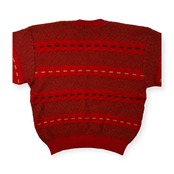 美品 santa fe サンタフェ デザイン ウールニットセーター サイズ 40/3 /レッド