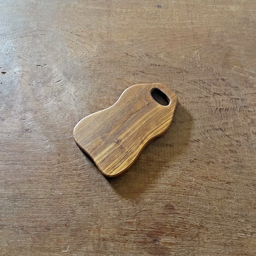 木製カッティングボード/チークS(約24cm x 15cm x 1.5cm)
