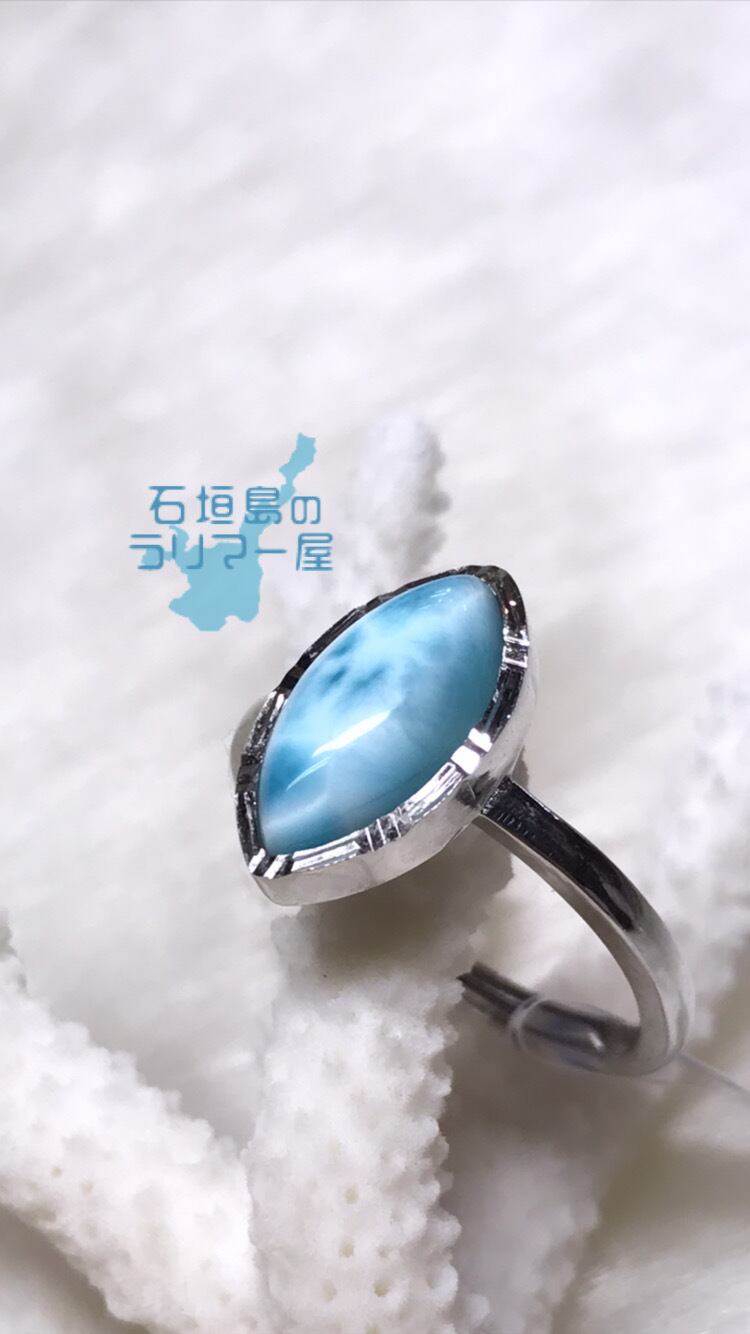 ラリマーリング(指輪)silver|925 フリーサイズ Ri-5