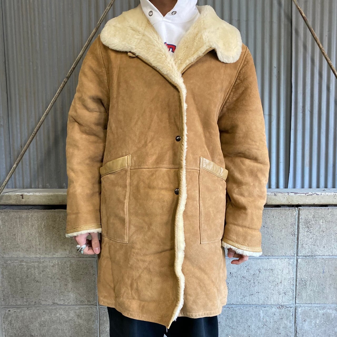 リアルムートンコート レディース企画 メンズM相当 レディースL相当 