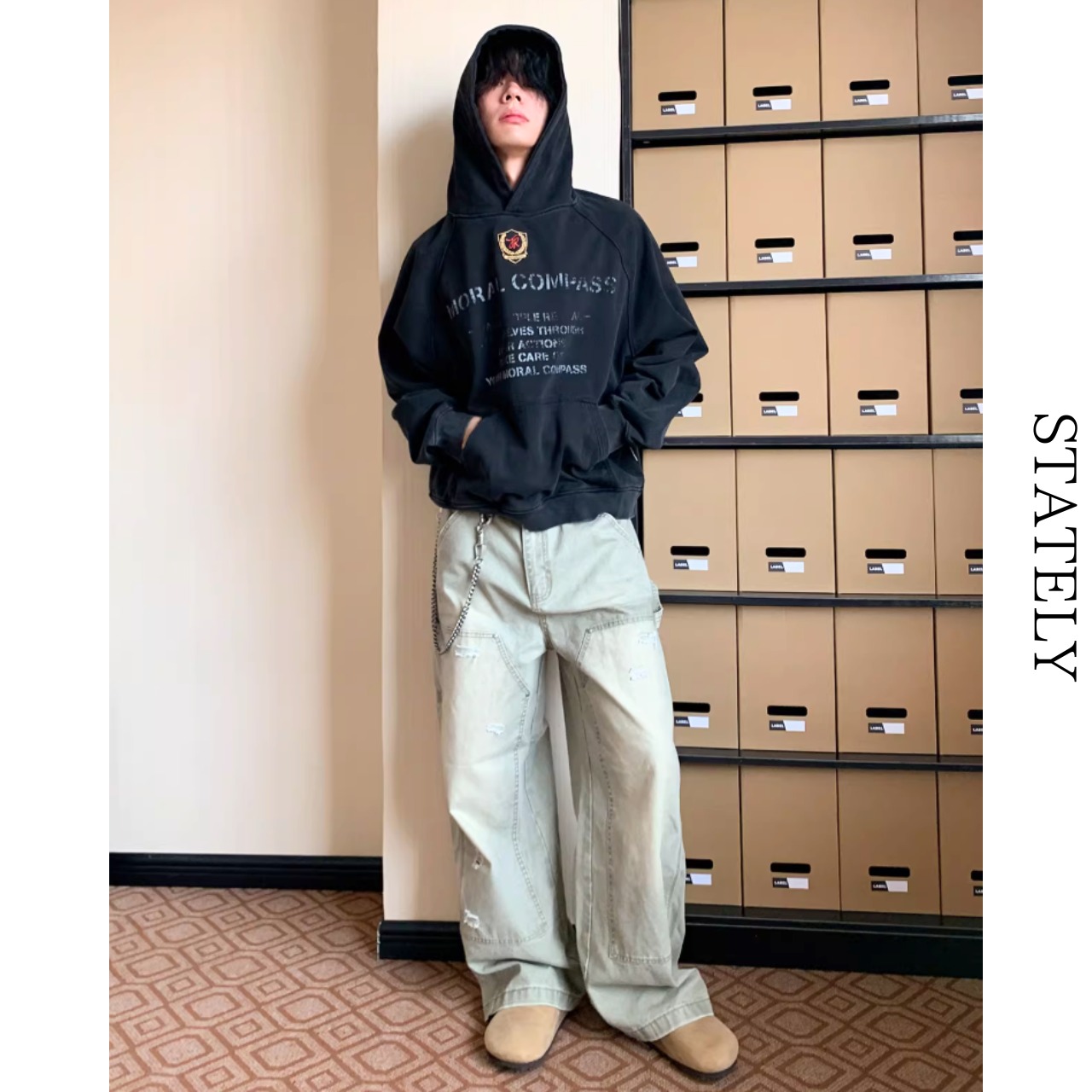 Moral Compass フェードロゴ Hoodie/2color_T11・画像10