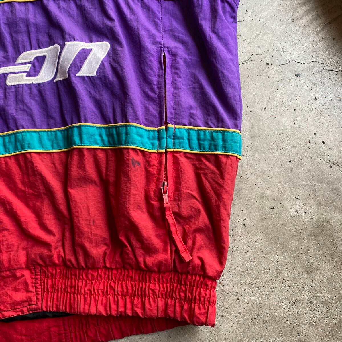 SNAP-ON 企業ロゴ 刺繍 ナイロン レーシングジャケット メンズXXL相当