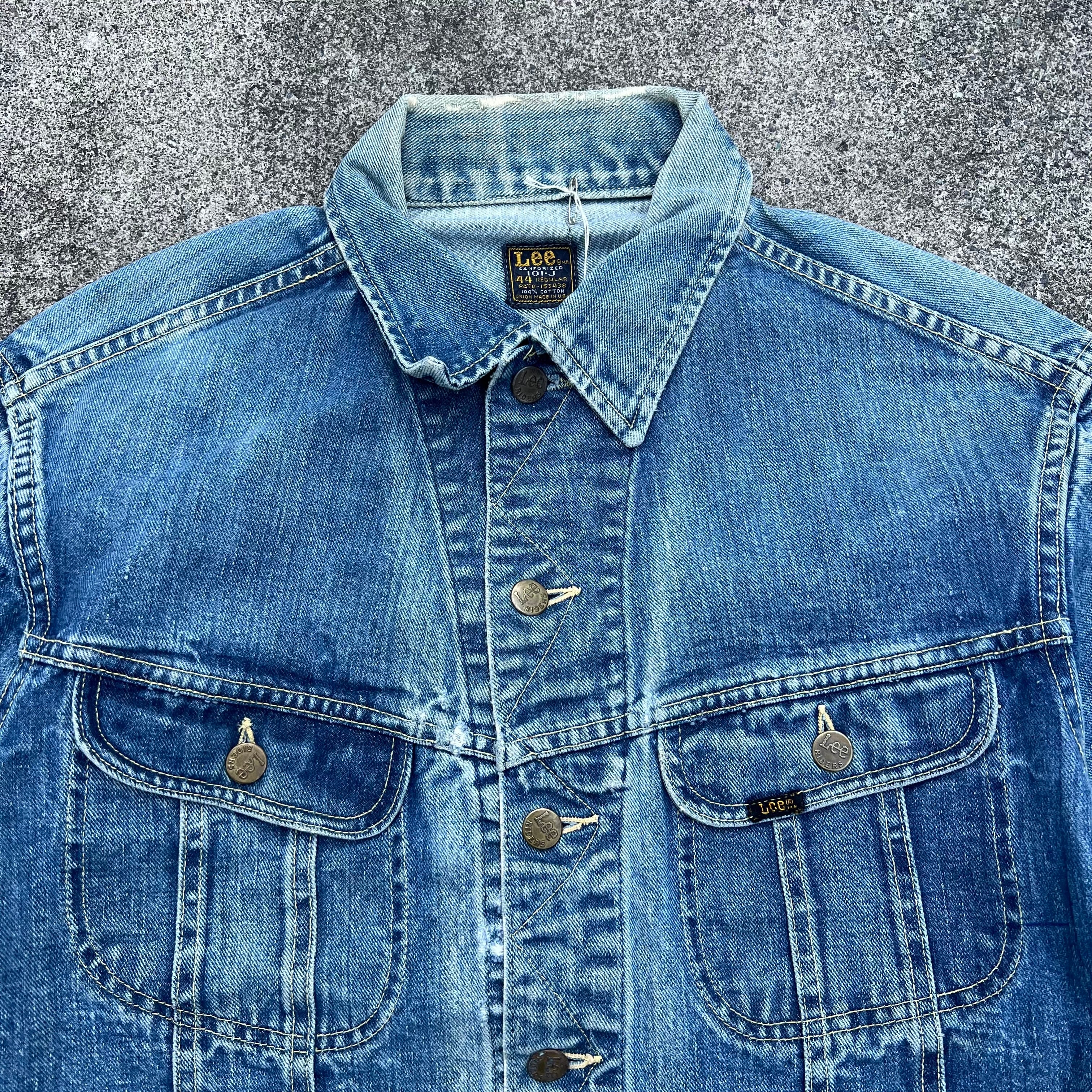 60s 70s Lee 101-J Denim Jacket Big Size 60s 70s リー101 デニム