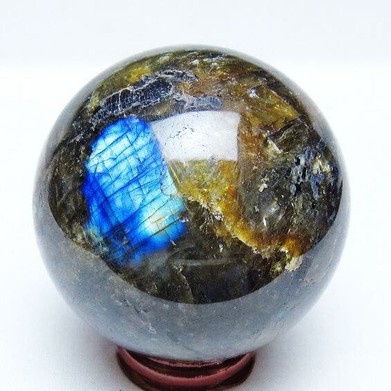 ラブラドライト 丸玉 70mm スフィア 一点物 151-9197