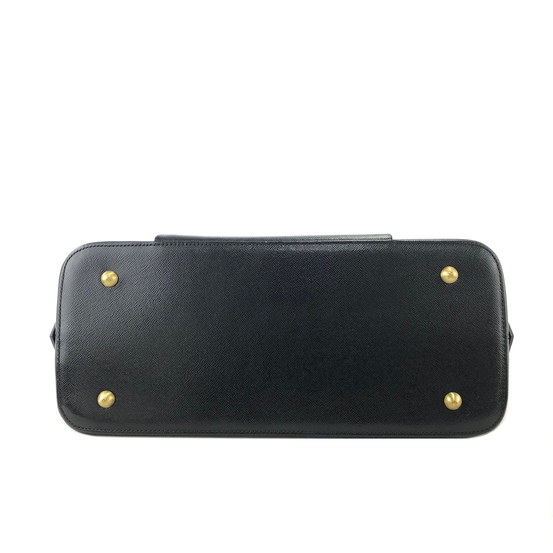 BURBERRY レザー ハンドバッグ サフィアーノ ロゴプレート ブラウン BURBERRY レザー ハンドバッグ サフィアーノ ロゴプレート ブラウン