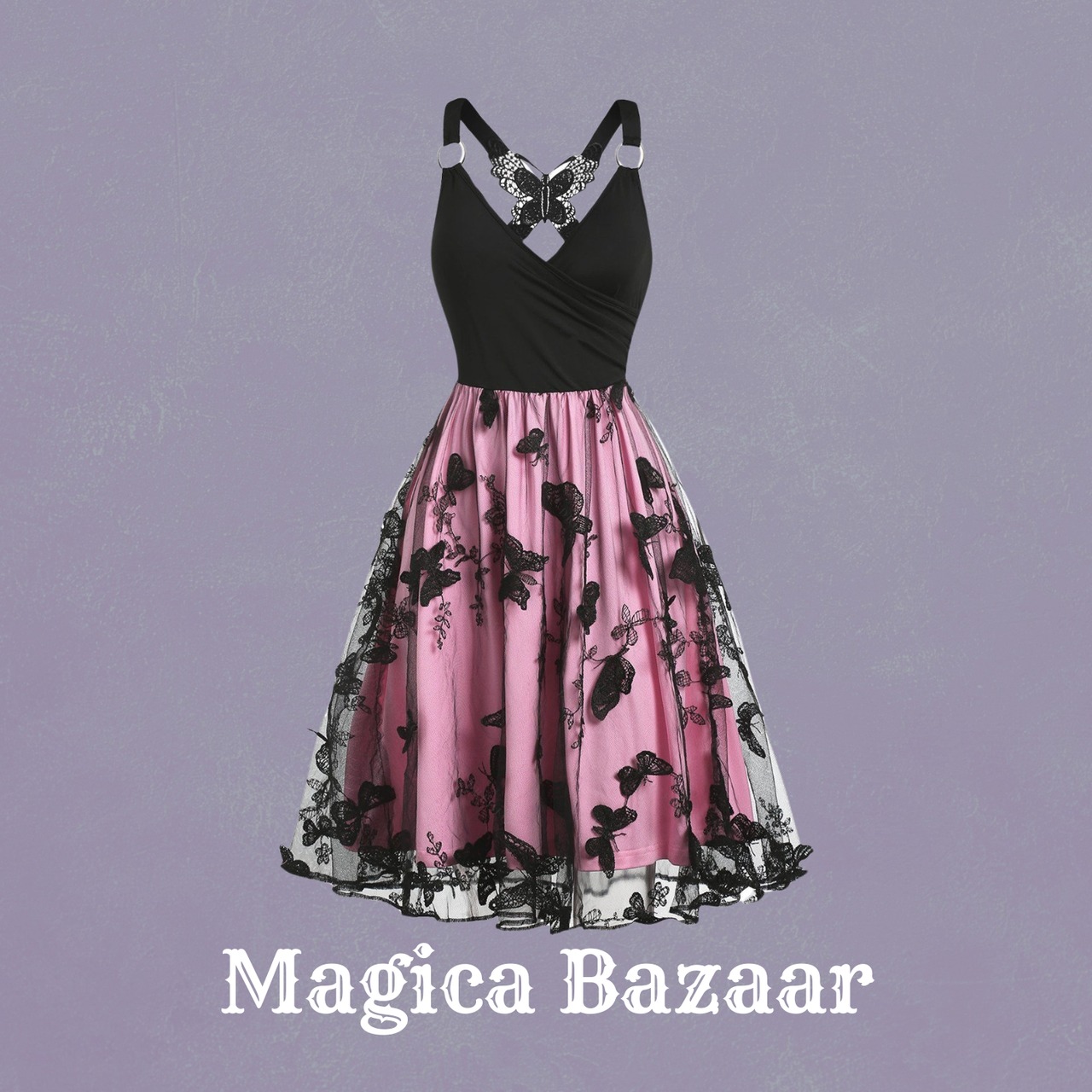 ルノアールバタフライ　フレアドレス　M24410