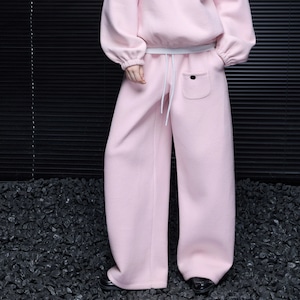 ウエストドロストワイドレッグパンツ ・23815 ウエストドロストワイドレッグパンツ ・23815