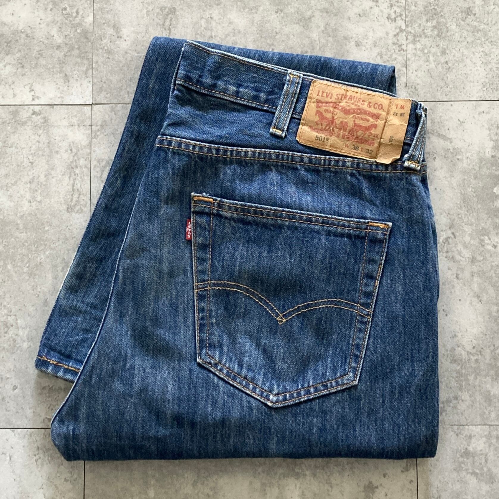 W38 L32】Levis 501 リーバイス ボタンフライ デニムパンツ ジーンズ